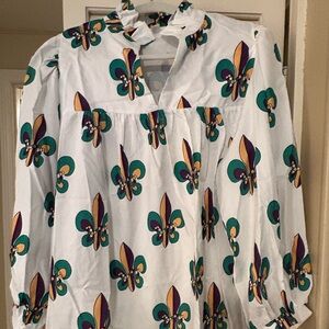 Mardi Gras top size L